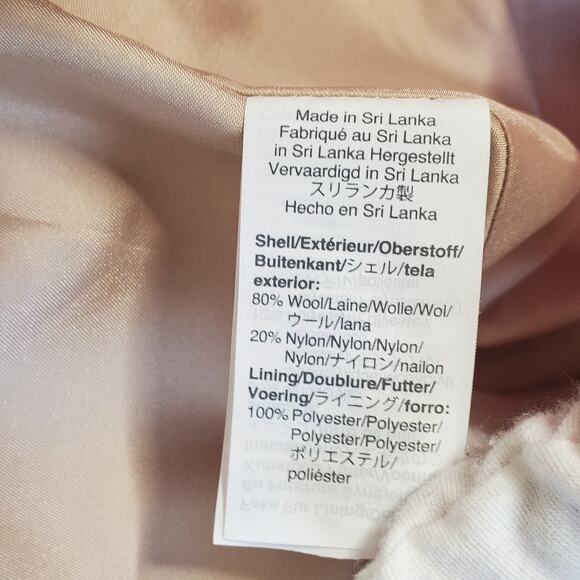 J Crew Petite Chateau Parka Coat Italian Stadium Cloth Wool Bright Pink 4P - Picture 8 of 10